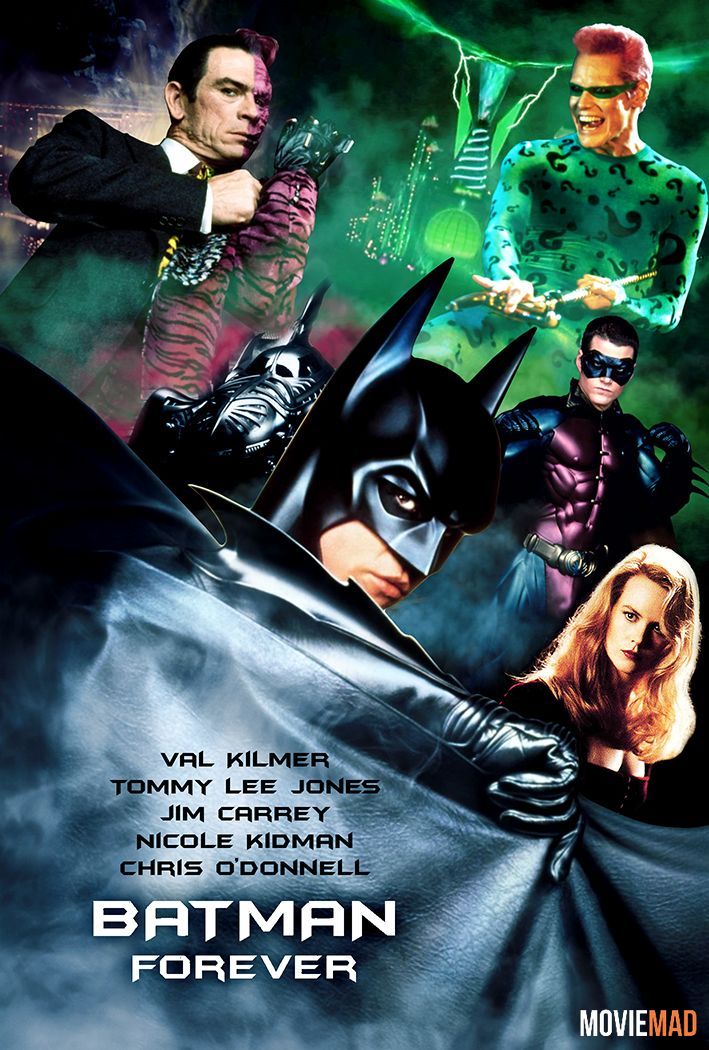 Batman Forever 1995 Hindi Dubbed BluRay Full Movie 720p 480p