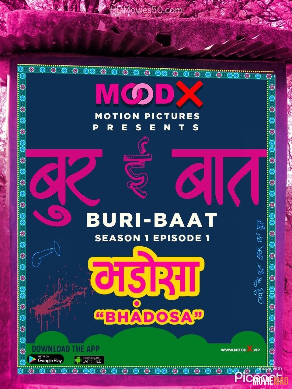 Buri Baat S01E02 (2022) MoodX Hindi Web Series HDRip 1080p 720p 480p