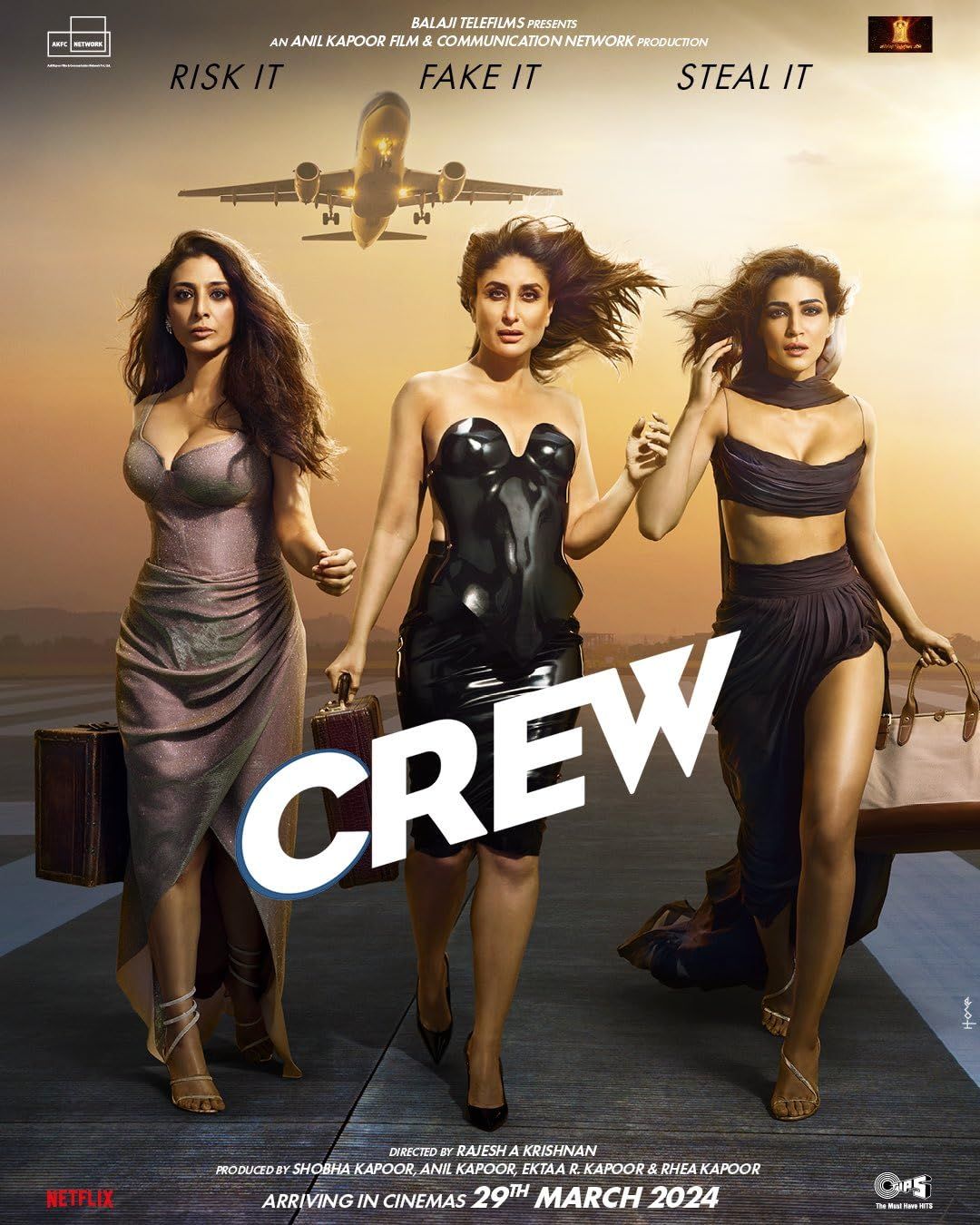 Crew (2024) Hindi DVDScr Full Movie 720p 480p