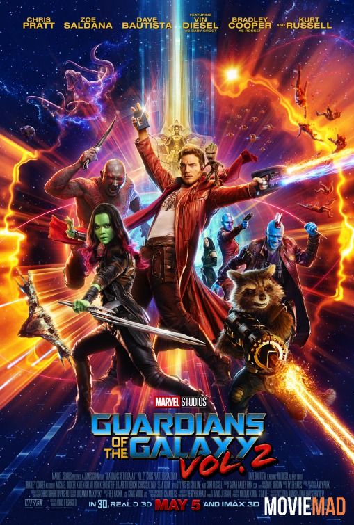 Guardians of the Galaxy Vol. 2 2017 BluRay Hindi Dubbed ORG x264 ESubs 720p 480p