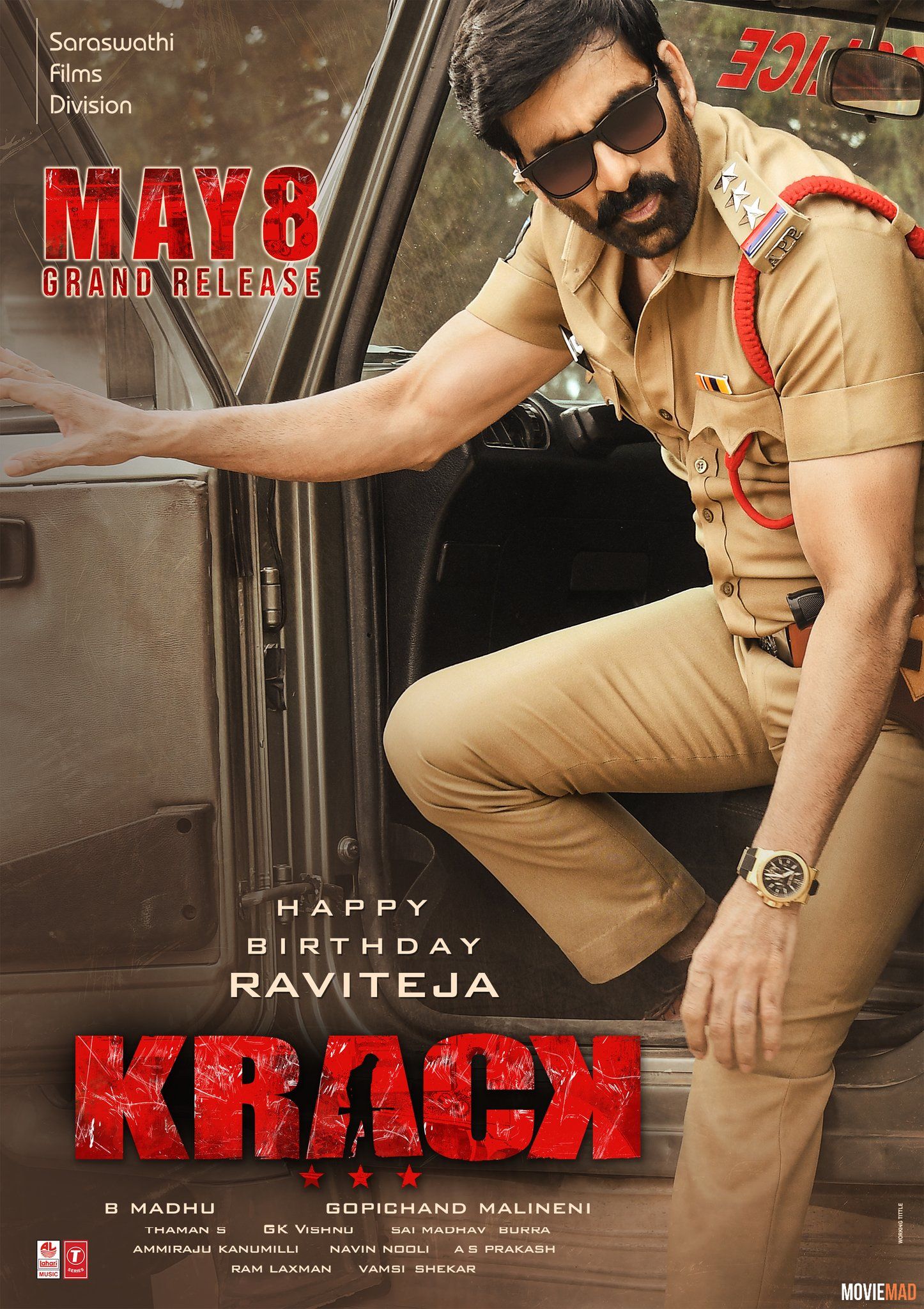 Krack 2021 HDRip Hindi Dubbed UNCUT V2 720p 480p