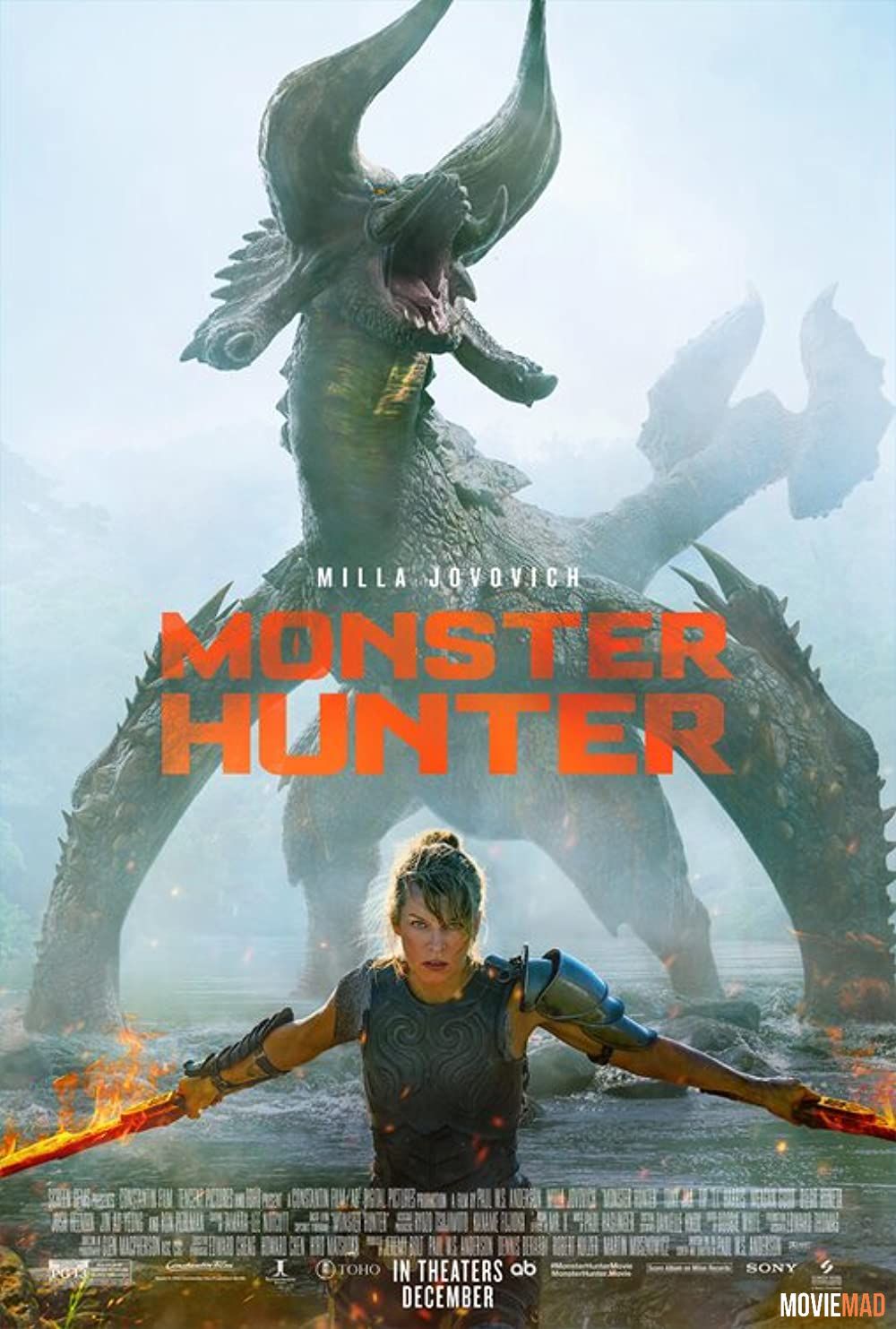 Monster Hunter 2020 Hindi Dubbed HDCAM Full Movie 720p 480p