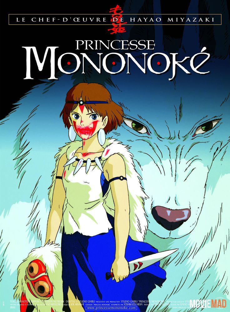 Princess Mononoke 1997 Hindi Dubbed BluRay Full Movie 720p 480p