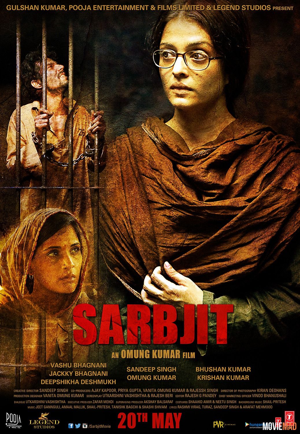 Sarbjit 2016 Hindi BluRay 720p 480p x264