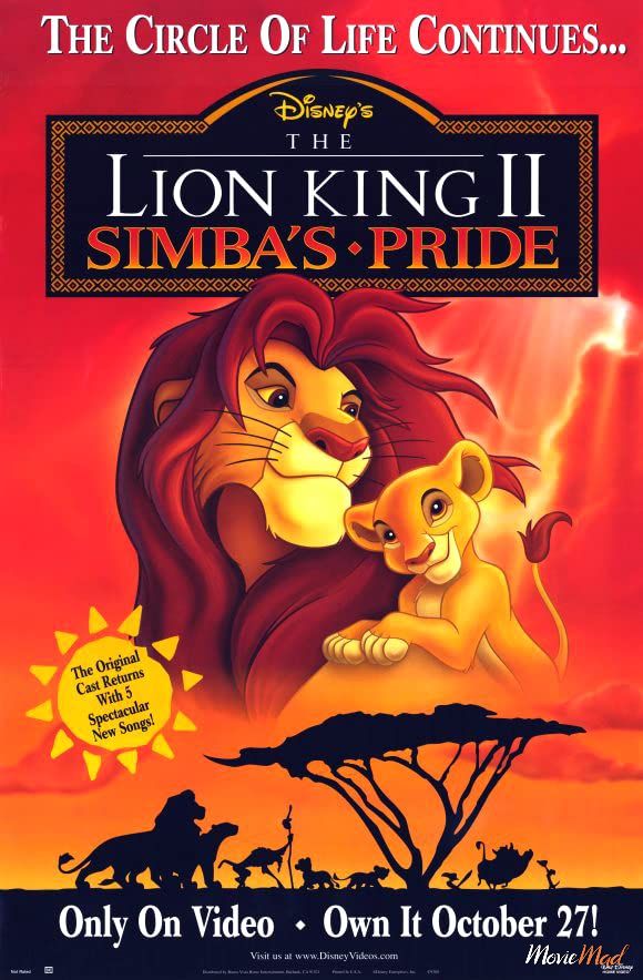 The Lion King 2 Simbas Pride 1998 Dual Audio Hindi 480p 720p BluRay