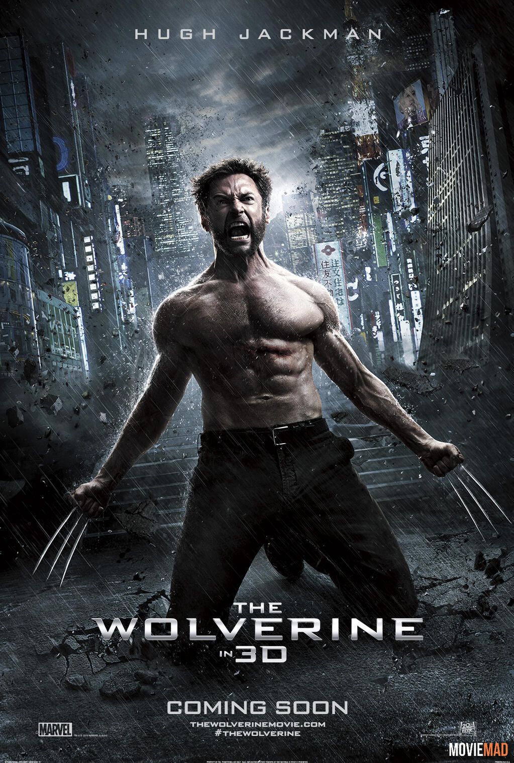 The Wolverine 2013 Hindi Dubbed BluRay Full Movie 720p 480p