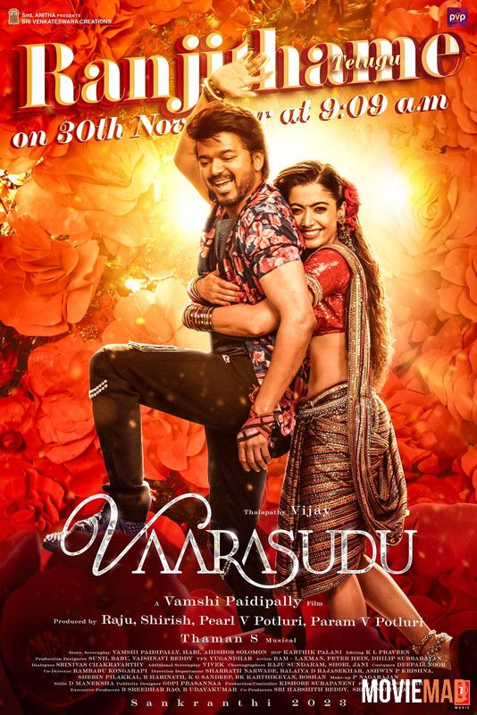 Varisu (2023) Hindi Dubbed ORG AMZN HDRip Full Movie 1080p 720p 480p