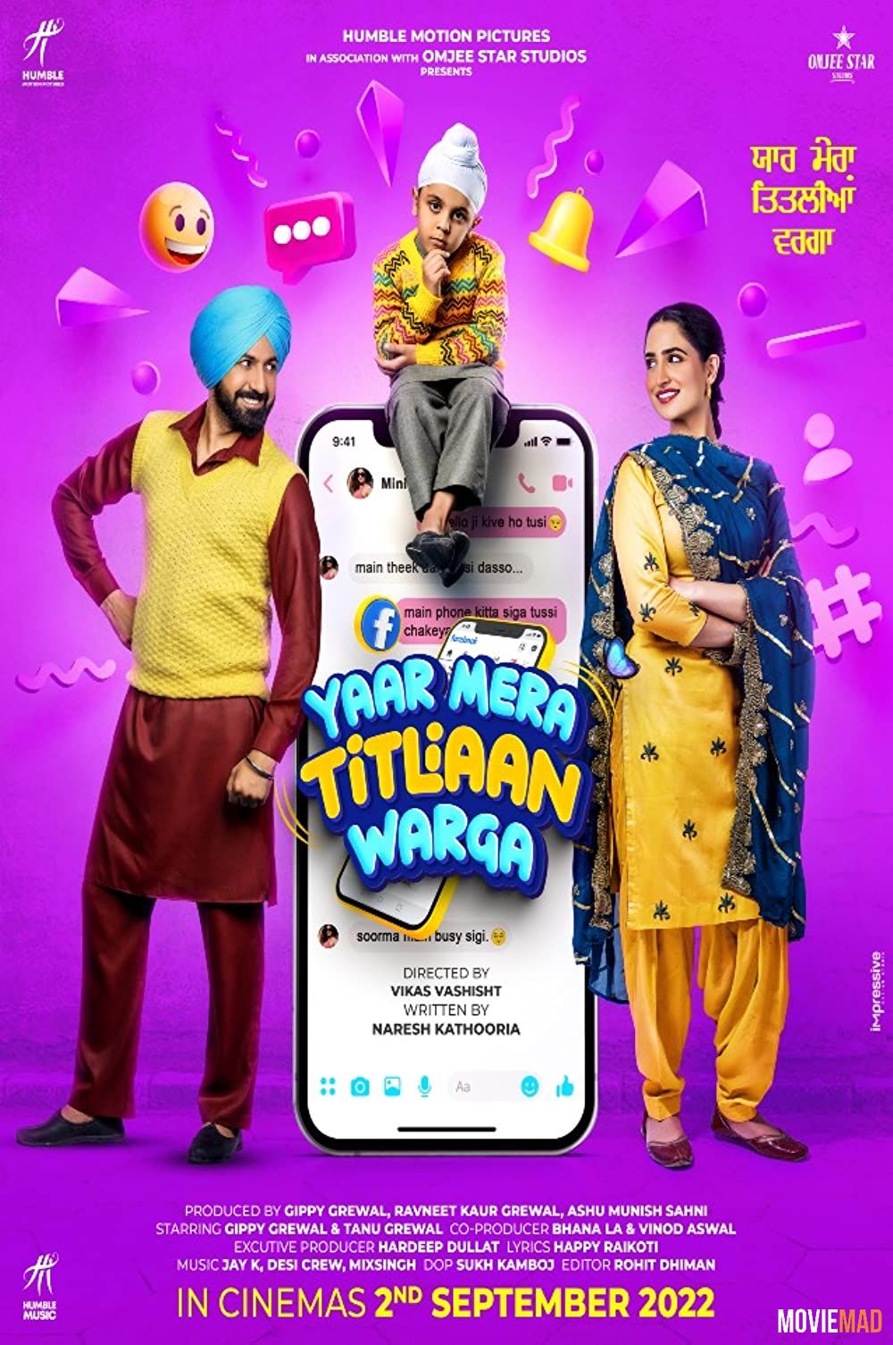 Yaar Mera Titliaan Warga (2022) Punjabi HDRip Full Movie 720p 480p